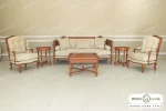 مبل نئوکلاسیک راشل پلاس و کاناپه کاجی خرید باروس (2)