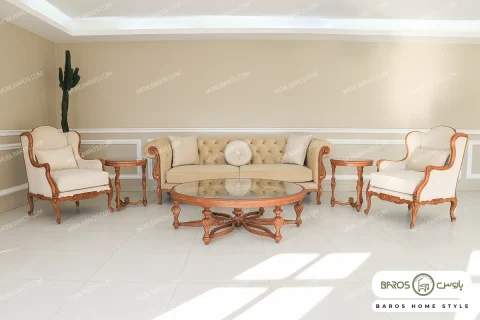 مبل کلاسیک رومینا و چستر نیکا کد ۵ خرید مبل باروس ۱۰۱۹ (7)