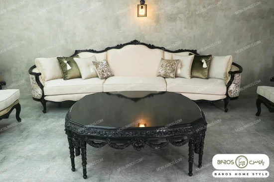 مبل کلاسیک لوکس و منبتی جدید نوادا خرید مبل باروس کد 1012 (6)
