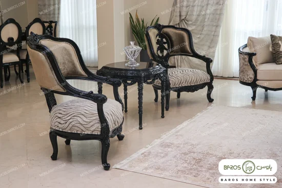 مبل کلاسیک لوکس و منبتی جدید نوادا خرید مبل باروس کد 1014 (5)