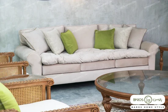 مبل کلاسیک کاجی و کاناپه گیسو خرید باروس (3)