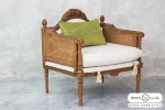 مبل تک نفره کلاسیک جدید کاجی کد ۴