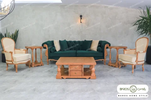 مبل ۸ نفره کلاسیک نیکا روما پلاس خرید مبل باروس 1016 (4)