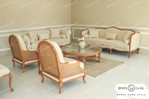 مبلمان نئو کلاسیک و راحتی گندم و چستر خرید باروس 6 (7)