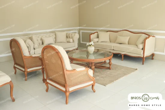 مبلمان نئو کلاسیک و راحتی گندم و چستر خرید باروس 6 (7)