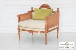 مبل تک نفره کلاسیک جدید کاجی کد ۴