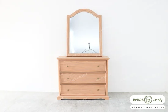 میز دراور و فایل سرویس خواب چوبی دل آرا خرید مبل باروس 1019 (2)