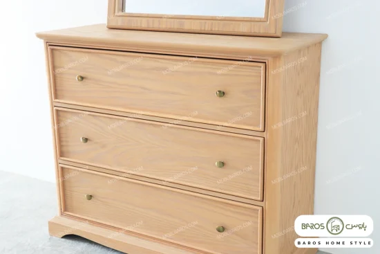 میز دراور و فایل سرویس خواب چوبی دل آرا خرید مبل باروس 1019 (4)