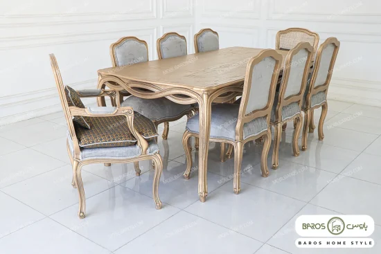 میز ناهارخوری ابزاری پاسنگ ایتالیایی کد ۵ خرید مبل باروس ۱۰۱۴ (7)