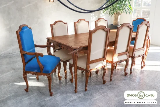 میز ناهارخوری رومینا مدل کلاسیک خرید باروس 665 (3)