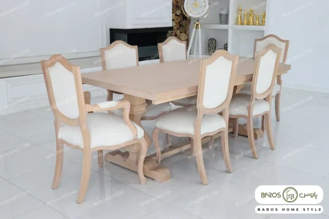 میز ناهارخوری چوبی دکورا کد ۸ خرید باروس (1)