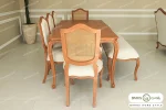 میز ناهارخوری چوبی و ساده ابزاری و صندلی بنچ خرید باروس (3)