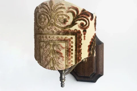 دیوارکوب کلاسیک پایه برنز و چوب راش بلژیکی خرید مبل باروس 39392 (2)