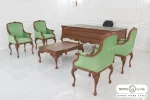 ست اداری مدیریتی کلاسیک مدل شارلوت خرید مبل باروس 1019 (2)