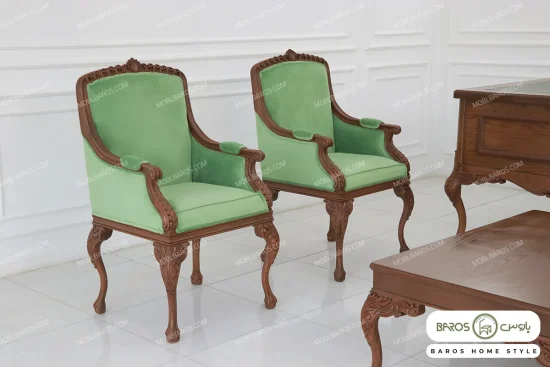 ست اداری مدیریتی کلاسیک مدل شارلوت خرید مبل باروس 1019 (3)