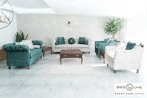 ست مبلمان راحتی شیک و جذاب رامونا خرید مبل باروس 9493 (1)