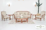 ست مبلمان ۷ نفره ترکیبی کلاسیک کینگ و کاناپه کارن و رومینا خرید مبل باروس 1012 (3)
