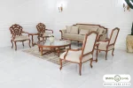 ست مبلمان ۷ نفره ترکیبی کلاسیک کینگ و کاناپه کارن و رومینا خرید مبل باروس 1012 (8)