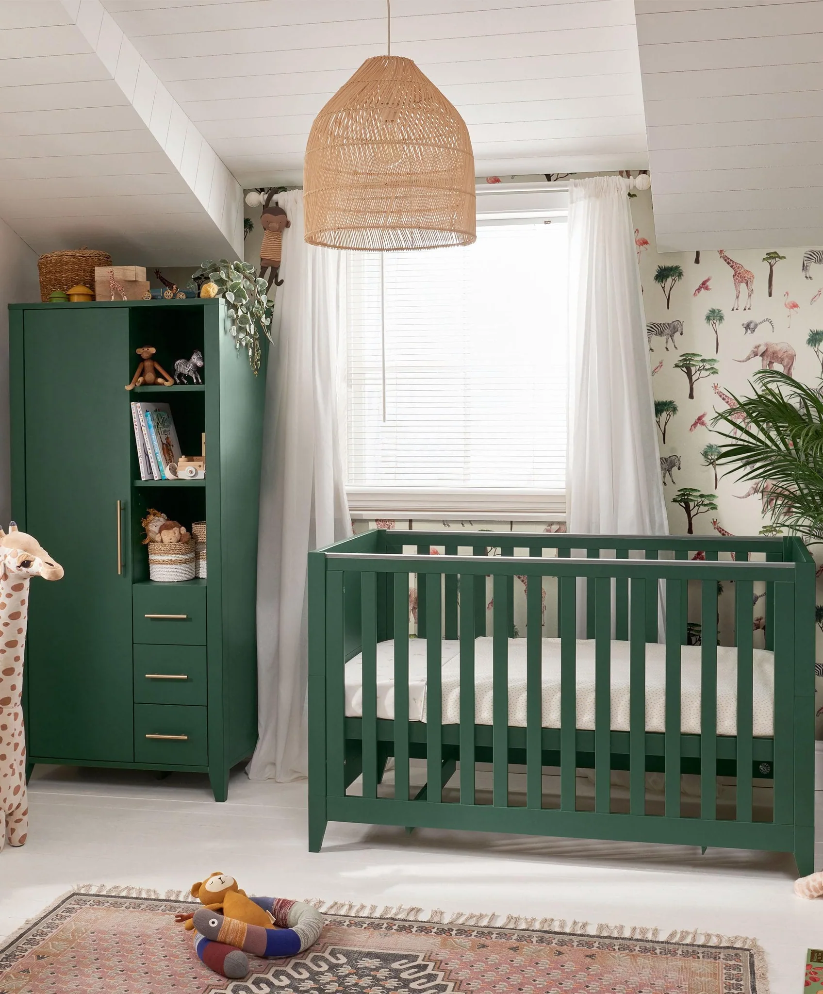 سرویس خواب و تخت خواب کودک رنگ سبز وبلاگ مبل باروس