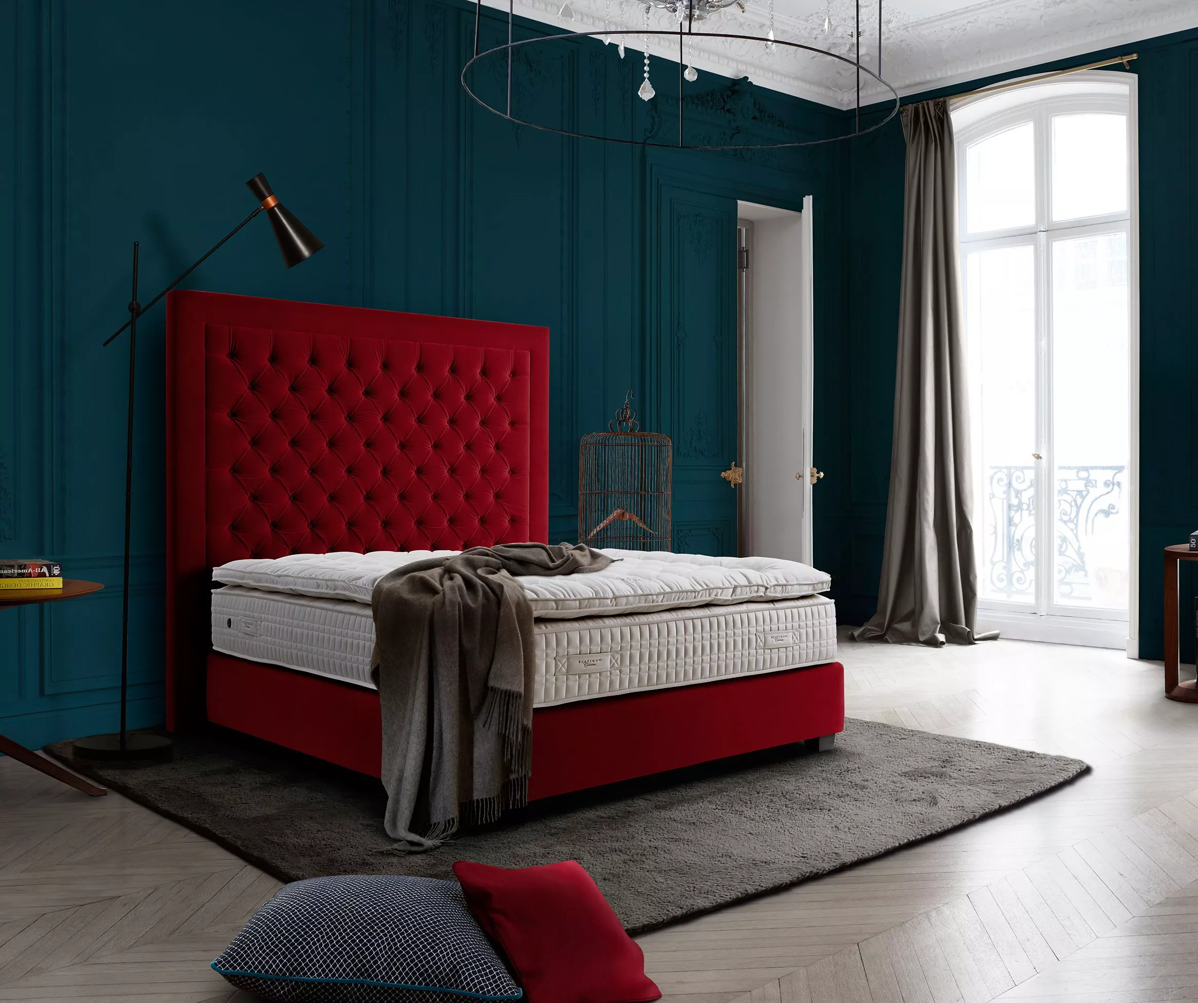 سرویس تخت خواب چستر قرمز رنگ وبلاگ مبل باروس
