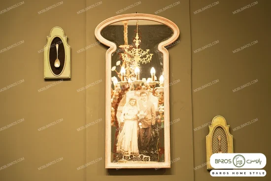قاب آینه جدید و زیبای طرح عروس و داماد خرید مبل باروس ۳۳۹۲
