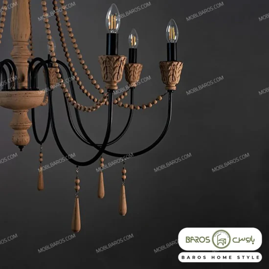 لوستر پذیرایی مدل حنا 8 شعله خرید مبل باروس (1)