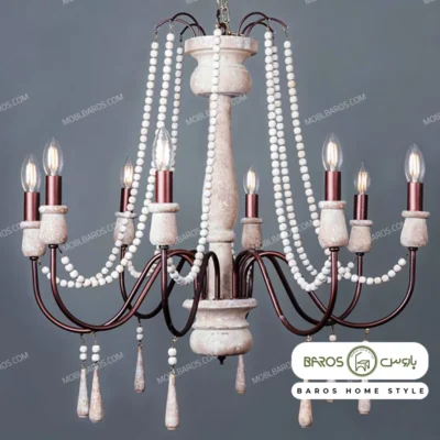 لوستر پذیرایی مدل خاتون 8 شعله خرید مبل باروس 1013 (2)