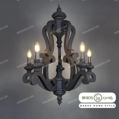 لوستر پذیرایی مدل ریحون 5 شعله خرید مبل باروس 10121 (3)