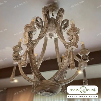 لوستر پذیرایی مدل ریرا 5 شعله خرید مبل باروس 1912 (1)