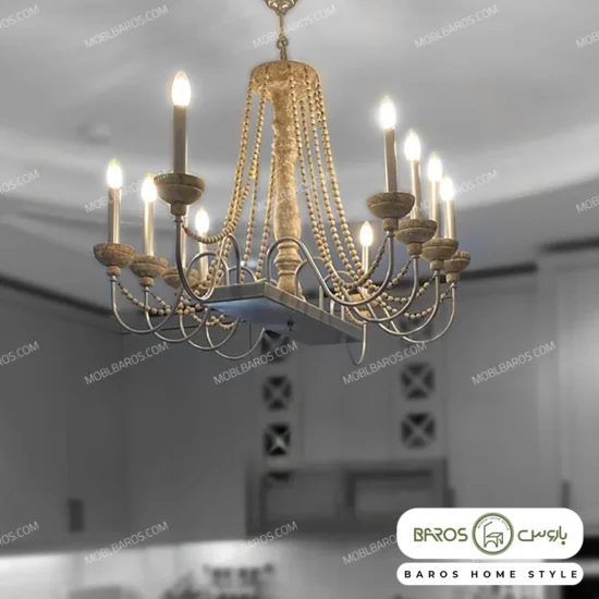 لوستر پذیرایی مدل لاینر خانباجی 10 شعله خرید مبل باروس ۳۹۳۹۲ (2)