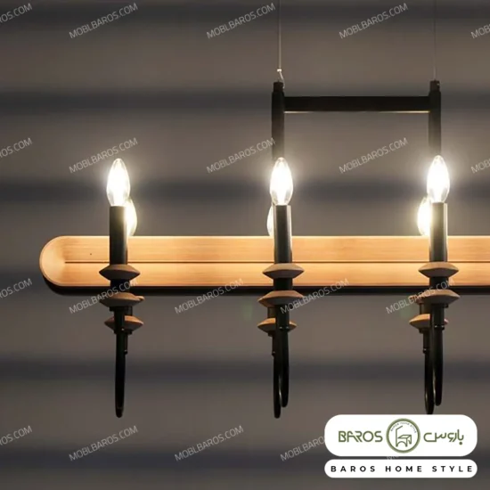 لوستر پذیرایی مدل لاینر کاژه 8 شعله خرید مبل باروس ۳۹۳۹۲ (3)