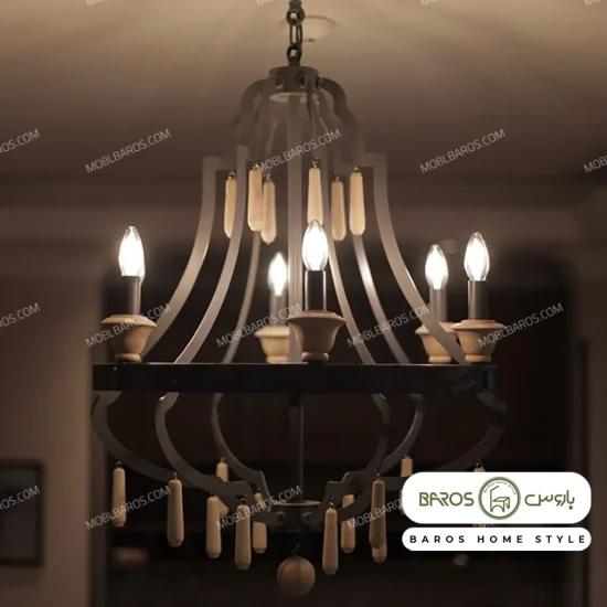 لوستر پذیرایی مدل لیلی 6 شعله خرید مبل باروس ۳۹۴۹۳ (1)