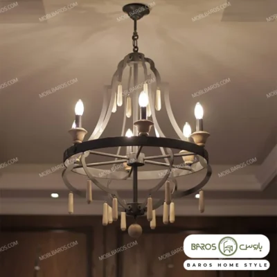 لوستر پذیرایی مدل لیلی 6 شعله خرید مبل باروس ۳۹۴۹۳ (2)