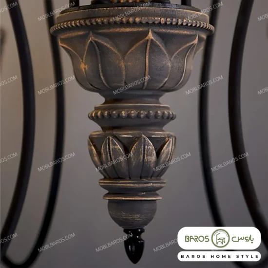 لوستر پذیرایی مدل گوشواره 6 شعله خرید مبل باروس 29232 (2)