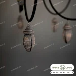 لوستر پذیرایی مدل گوشواره 6 شعله خرید مبل باروس 29232 (3)