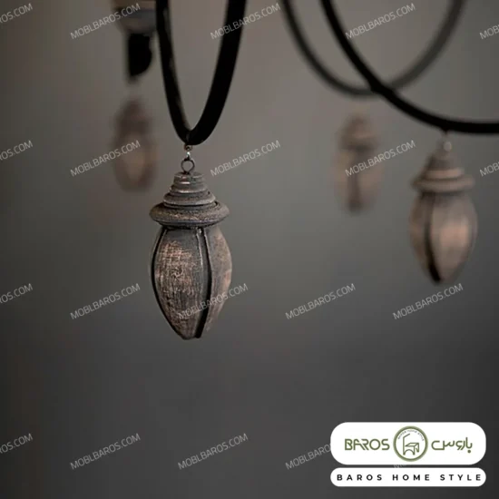 لوستر پذیرایی مدل گوشواره 6 شعله خرید مبل باروس 29232 (3)