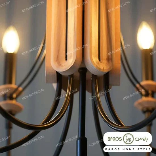 لوستر پذیرایی مدل گیسو 6 شعله خرید مبل باروس 383 (1)
