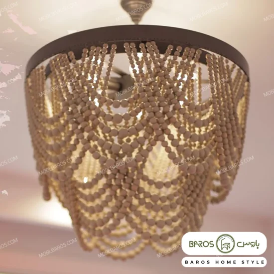 لوستر پذیرایی مدل گیسو 6 شعله خرید مبل باروس 39483 (1)