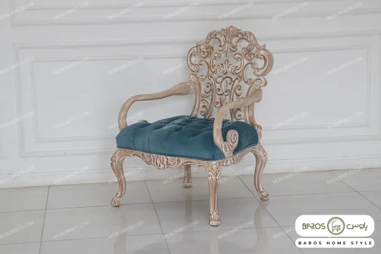 مبل سلطنتی کلاسیک کینگ به همراه بنچ خرید مبل باروس ۱۰۱۱ (9)