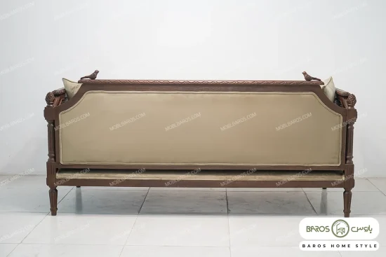 مبل نئوکلاسیک کاجی طرح گنجشک دار کد ۲ خرید مبل باروس ۱۳۹۱ (2)