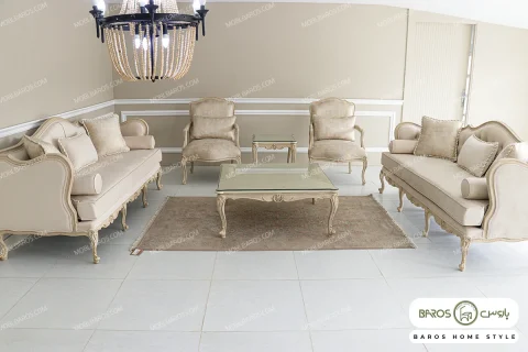 مبل نئوکلاسیک کینگ و فرانسه کد ۲ خرید مبل باروس ۱۰۱۲۲ (2)