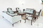 مبل نئوکلاسیک ۱۲ نفره ترکیبی ابزاری کاجی کینگ کد ۲ خرید مبل باروس 39492 (2)