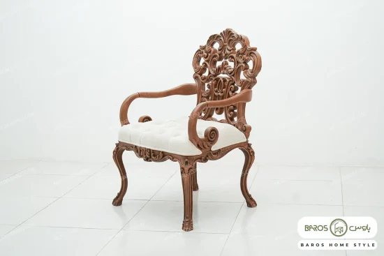 مبل نئوکلاسیک ۱۲ نفره کاجی، کویین، کینگ خرید مبل باروس 2342 (1)