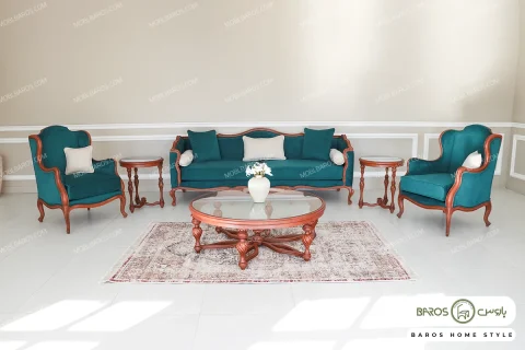 مبل نئوکلاسیک ۸ نفره ابزاری و چستر جورجیا کد ۷ خرید مبل باروس (4)
