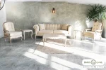 مبل کلاسیک و راحتی ۸ نفره گندم و جورجیا چستر شیاره و تک فرانسوی خرید مبل باروس 1013 (6)