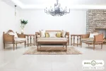 مبل کلاسیک کاجی با مبل تک نفره پرنس خرید مبل باروس 10183 (4)