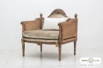 مبل کلاسیک کاجی با مبل تک نفره پرنس خرید مبل باروس 10183 (7)