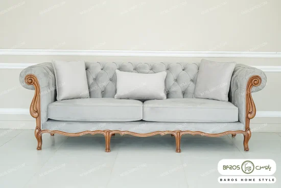 مبل کلاسیک گندم، چسترنیکا، رومینا فرانسوی خرید مبل باروس 49939 (8)