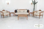 مبل کلاسیک ۱۰ نفره کاجی و چستر نیکا و کینگ خرید باروس (10)