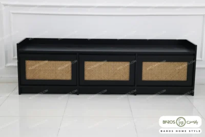 میز تلویزیون حصیری و چوبی مدل لوسیا خرید مبل باروس 1013 (1)